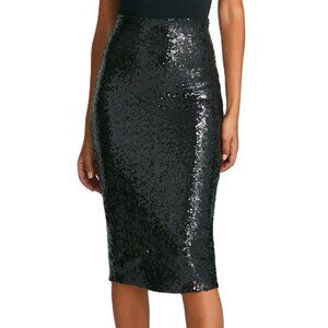 Commando Sequin Midi Skirt - SK208 (Black)
